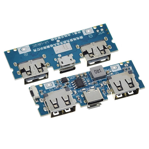 ماژول پاوربانک فست شارژ LX-LBU2C با دو خروجی USB و Type-C