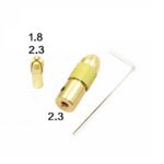 سه نظام با قطر شفت 2.3mm و مته 1.8 تا 2.3 میلی متر