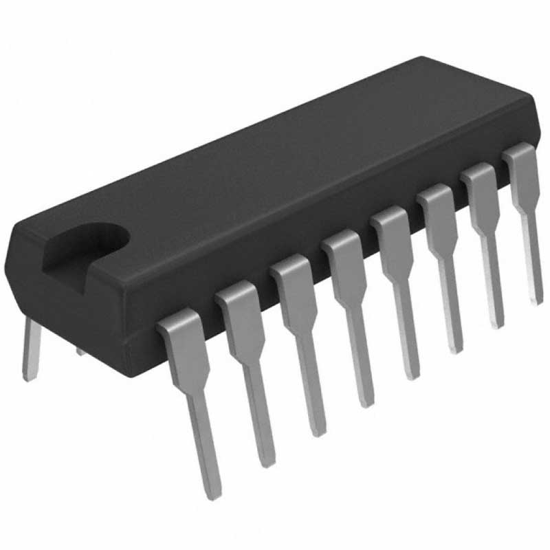 آیسی دیکدر 4028 پکیج DIP-16 آیسی دیکدر 4028 پکیج DIP-16
