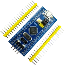 برد توسعه و مینی هدر برد مدل STM32F103C8T6 Blue Pill با پین هدر