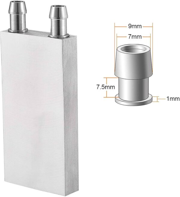 رادیاتور خنک کننده آلومینیومی تک TEC 80x40x12mm - تصویر 2