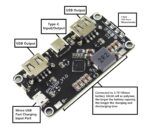 ماژول پاوربانک 18W فست شارژ IP5328P با دو خروجی USB و Type-C فروش عمده (بسته 10 عددی) - تصویر 2