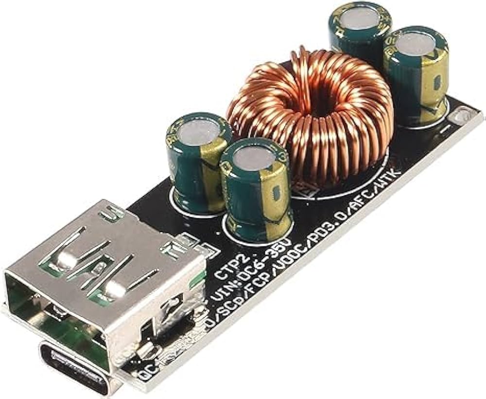 ماژول فست شارژ و پاوربانک QC4.0 با توان 60W مدل DE156