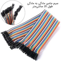 سیم جامپر 40 رشته ماده به ماده 20 سانتی