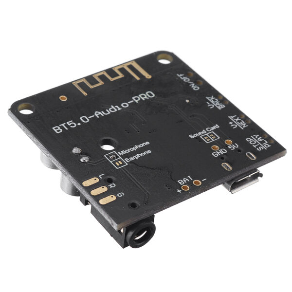ماژول گیرنده بلوتوث صوتی BT5.0 PRO با میکروفون و بلوتوث ورژن 5.0 فروش عمده (بسته 10 عددی) - تصویر 2
