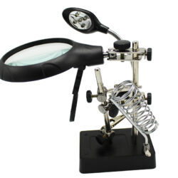 پایه هویه ذره بین دار حرفه ای با آدابتور مدل MG16129AC