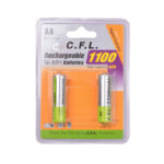 باتری قلمی شارژی C.F.L 1100mA پک 2 عددی AA
