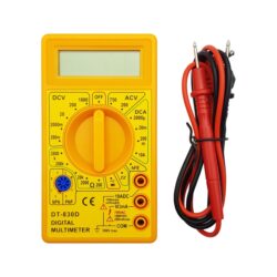 مولتی متر دیجیتال بیزر دار جعبه دار DT830D
