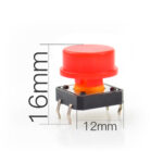 سر کلید تک سوئیچ 12x12x7.3