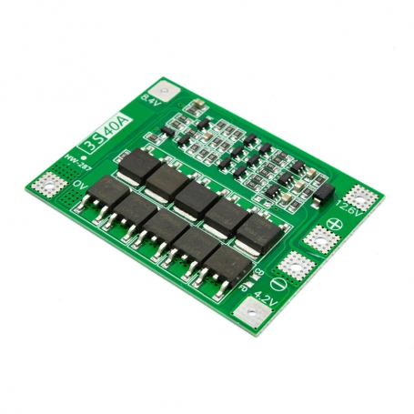 ماژول برد شارژ و محافظ شارژ باتری لیتیومی 3 سل 18650 12v 40A ماژول برد شارژ و محافظ شارژ باتری لیتیومی 3 سل 18650 12v 40A