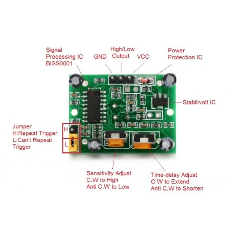 ماژول تشخیص حرکت PIR مدل HC-SR501