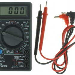 مولتی متر دیجیتال بیزر دار جعبه دار DT830D
