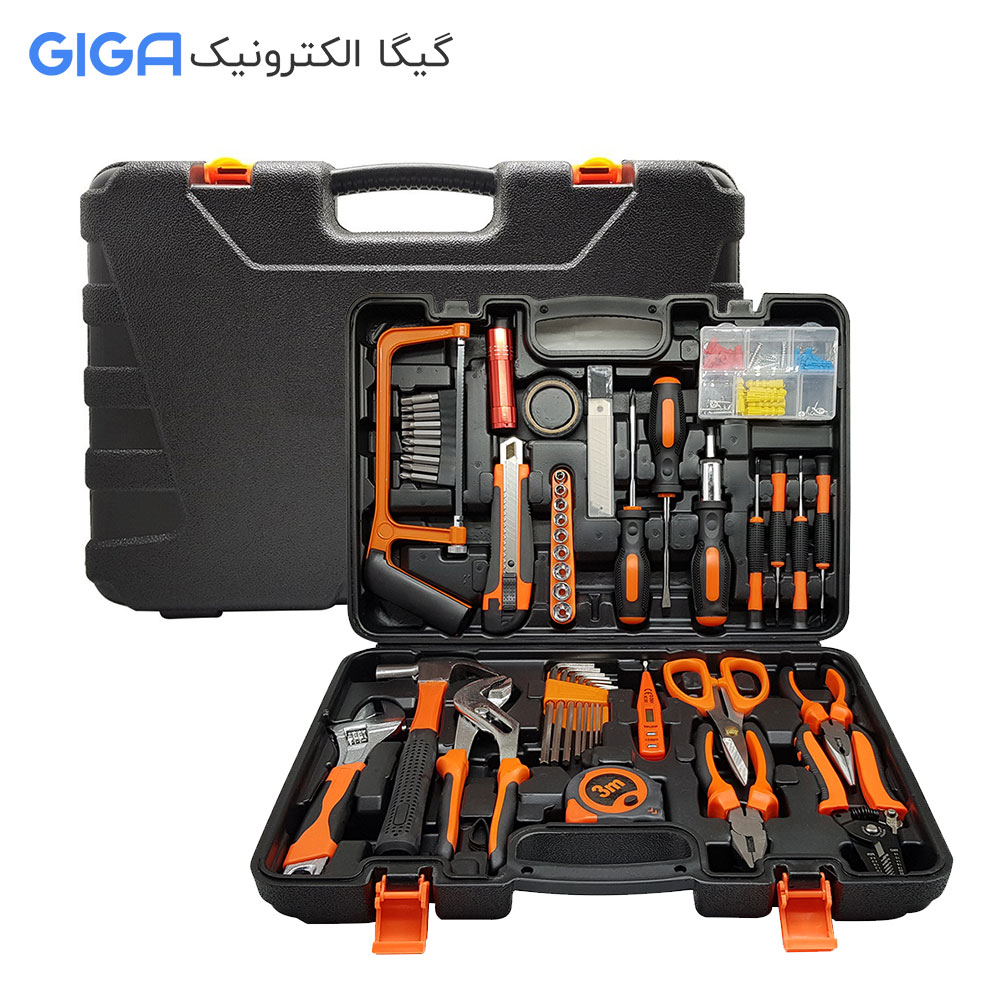 ست کامل جعبه ابزار خانگی مدل 50 عددی GIGA ست کامل جعبه ابزار خانگی مدل 50 عددی GIGA