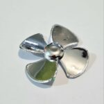 ملخ 4 پره 40MM جنس مرغوب ایرانی رنگ نقره ای
