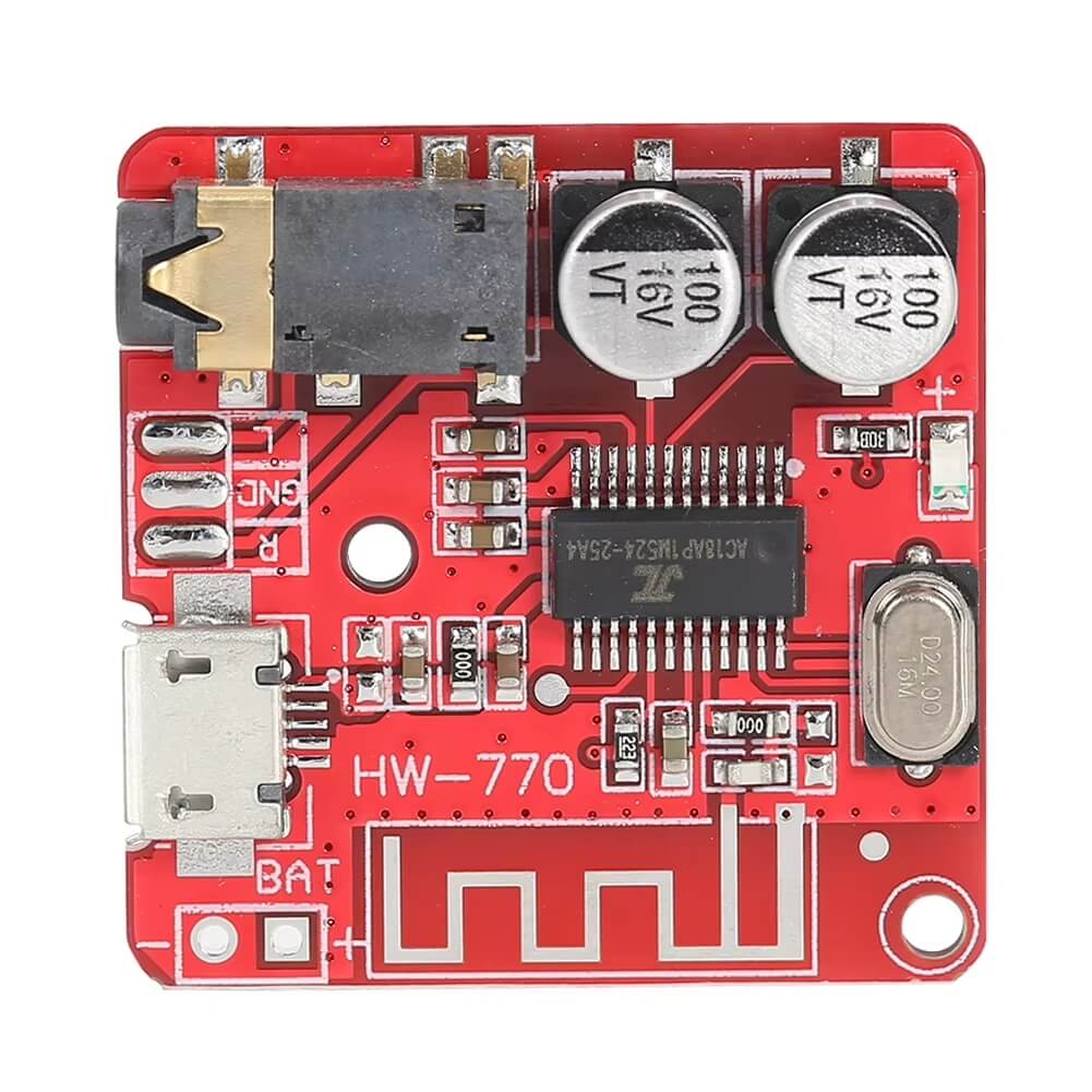 ماژول گیرنده و پخش بلوتوثی XY-BT-MINI مدل HW-770 برد قرمز