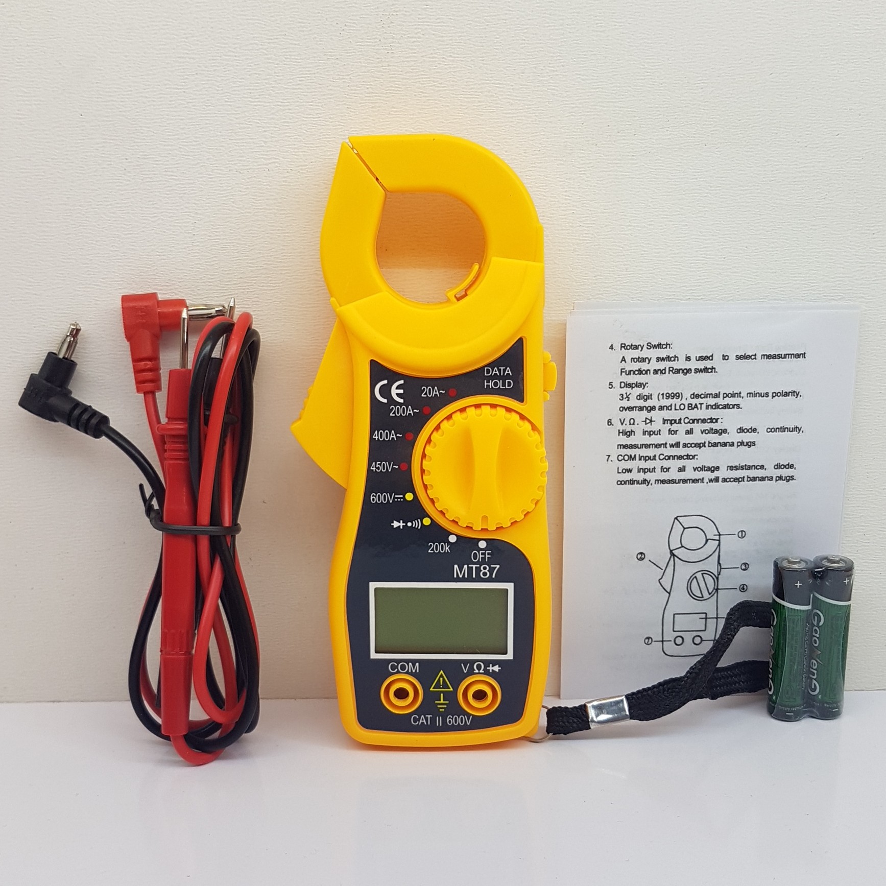 مولتی متر کلمپی انبری MT87 مولتی متر دو حالته دیجیتال و کلمپی مدل MT87