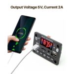 ماژول MP3 پلایر پنلی استریو 2x40w با ریموت کنترل JX-818BT بلوتوث ورژن 5.0 کلاس D - تصویر 2