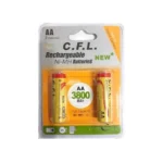 باتری قلمی شارژی C.F.L 3800mA پک 2 عددی AA