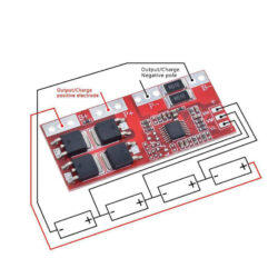 ماژول شارژ باتری لیتیوم 4 سل 30 آمپر محافظ دار BMS