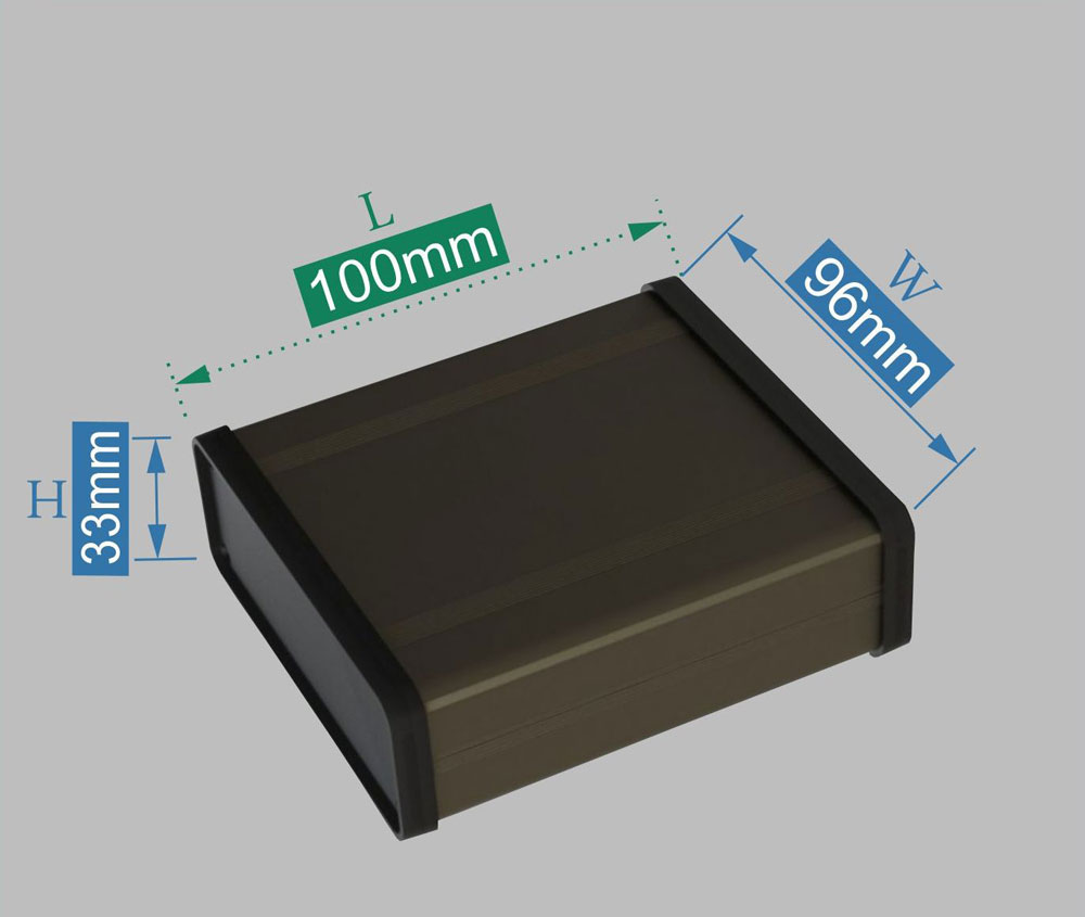 3 جعبه صنعتی آلومینیومی L100*W96*H33mm - تصویر 1