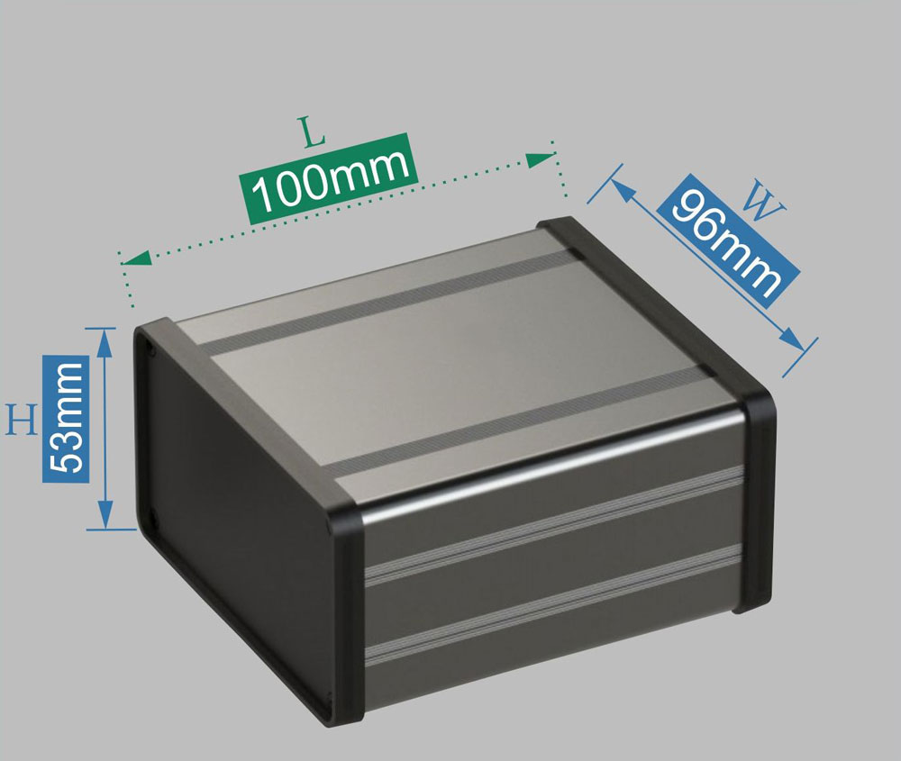 4 جعبه صنعتی آلومینیومی L100*W96*H53mm - تصویر 1