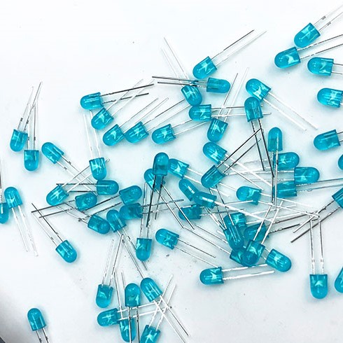 Blue-LED-Oval ال ای دی اوال OVAL LED آبی 5mm تابلو روان - تصویر 1