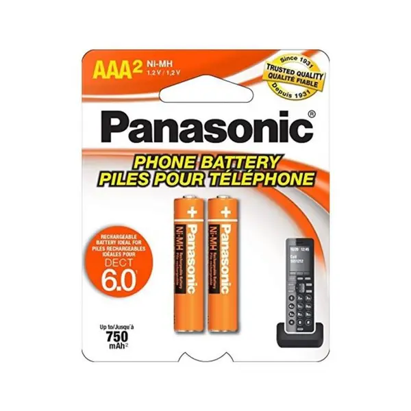 باتری نیم قلمی شارژی دوتایی پاناسونیک ظرفیت 750mAh